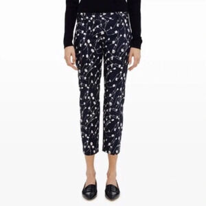 Club Monaco Blue‎ Renay Printed Crop Ankle Pants Women's Size 4